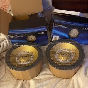 NFINITY Primus Car Stereo Speakers - Gold and Black
